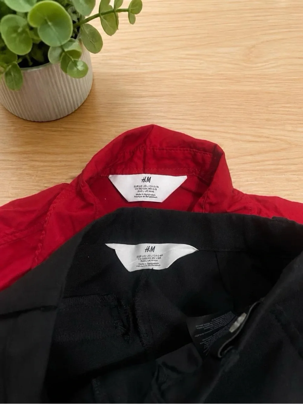 H&M crisp red